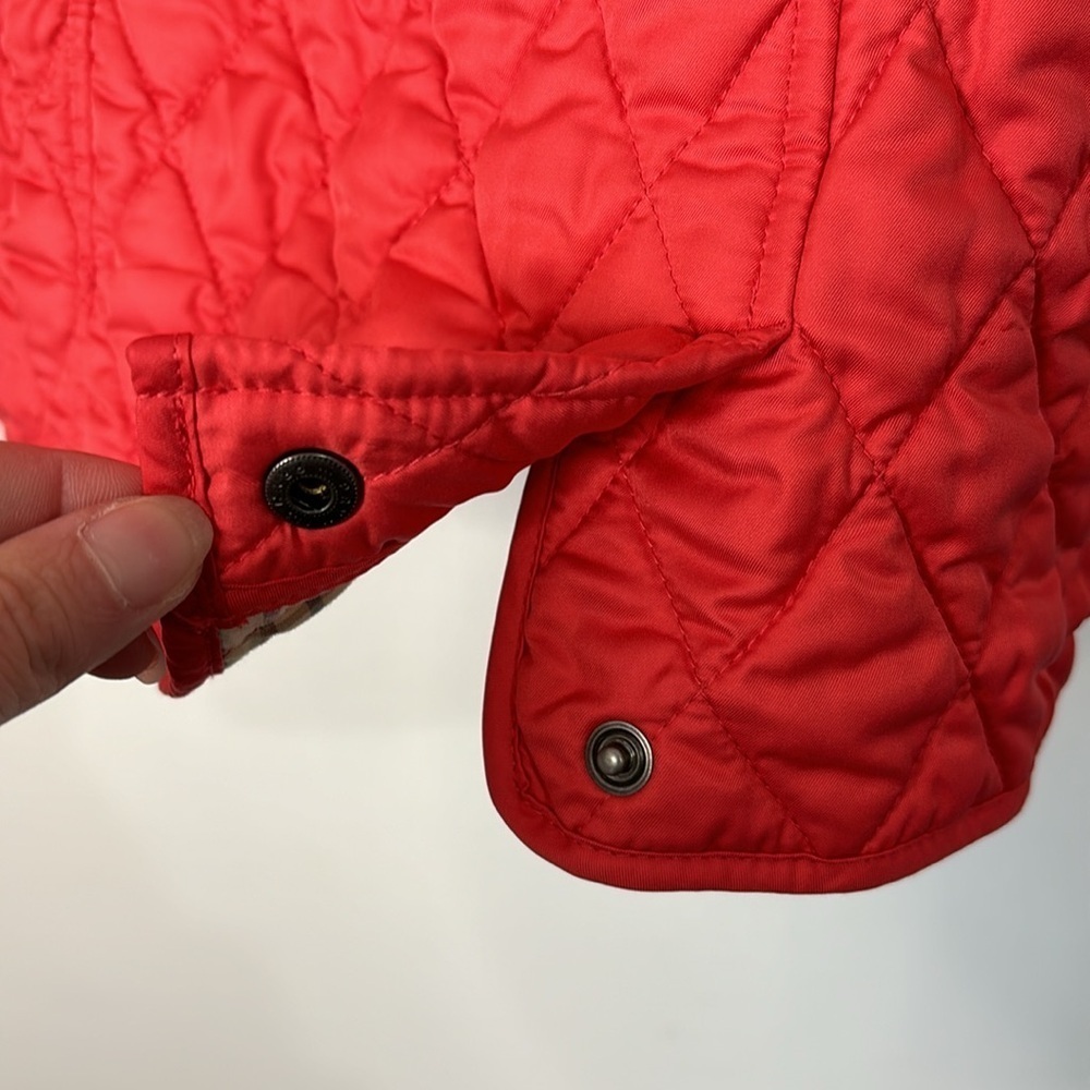 LL Bean Quilted Barn Riding Jacket Pink Coral Size XL - Picture 7 of 9